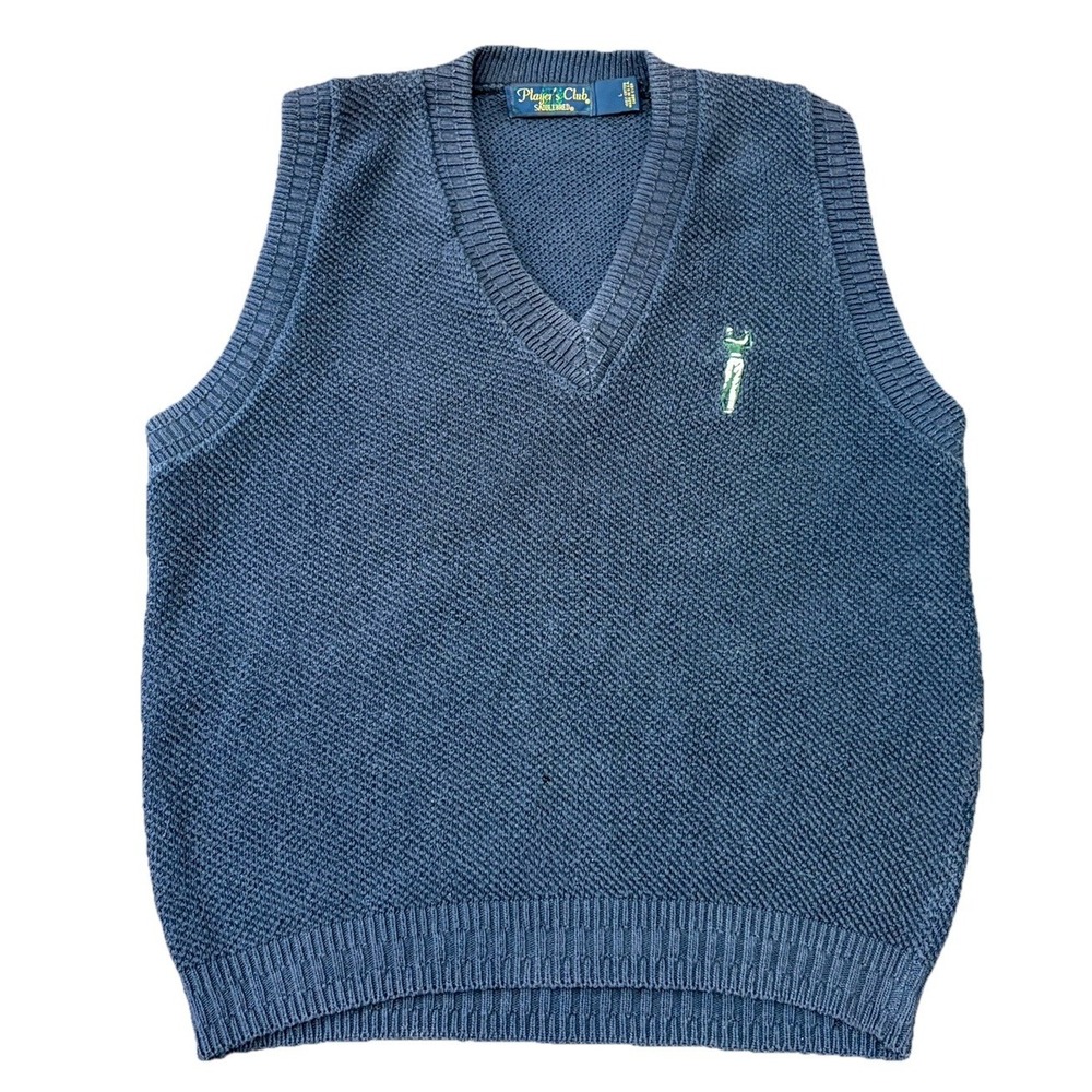 Vintage Player's Club Saddlebred Golf Club Golf Sweater Vest Made In‎ USA Size L